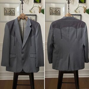 Circle S Men's Boise Western Suit Coat Grey $180 48L